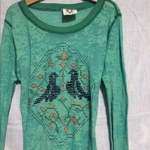 Vintage Free People acid dyed thermal